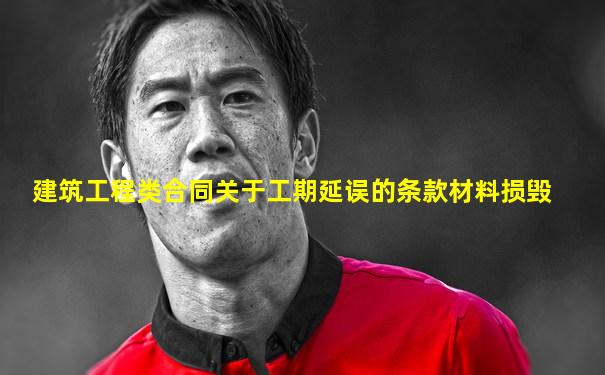 建筑工程类合同关于工期延误的条款材料损毁