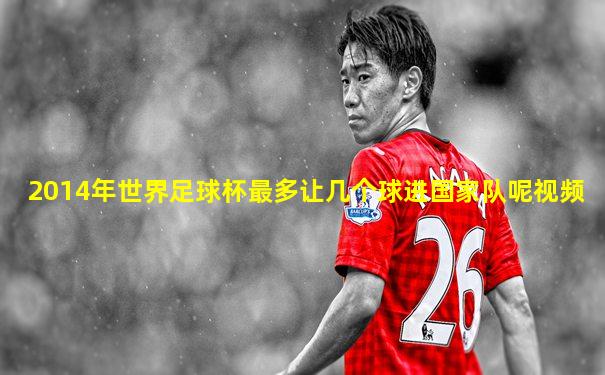 2014年世界足球杯最多让几个球进国家队呢视频