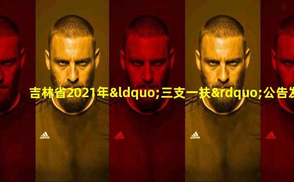 吉林省2021年“三支一扶”公告发布!招500人