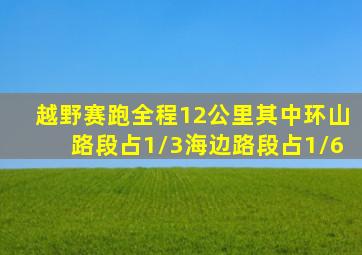 越野赛跑全程12公里其中环山路段占1/3海边路段占1/6